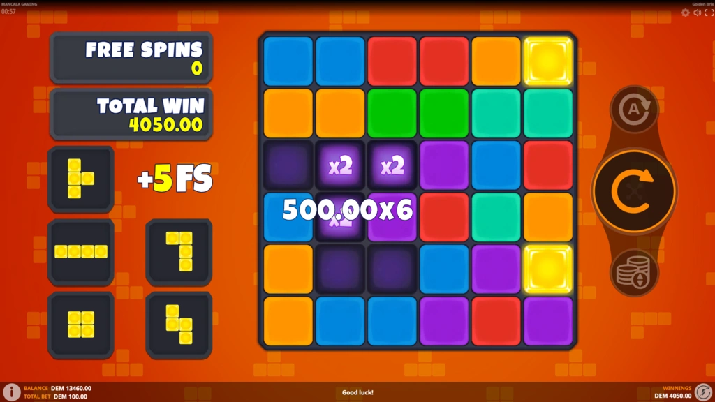 Golden Brix Free Spins